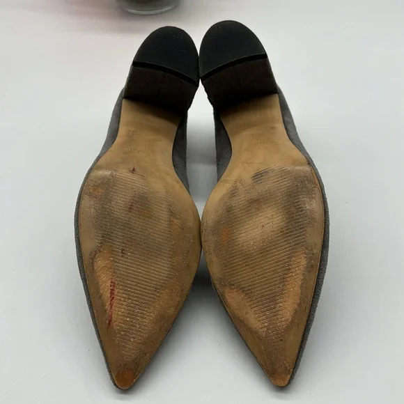 Marc Fisher Gray Pointy Suede Heels Size 7.5 MCH5808G - Picture 5 of 8